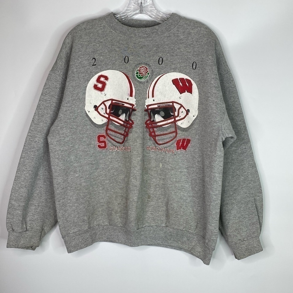 Vintage TSI Rose Bowl UW Badgers VS Standford Crewneck Sweatshirt Large